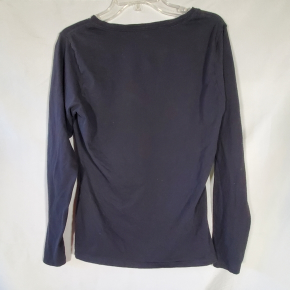 PITTSBURGH STEELERS BLACK NFL FANATICS PRO LINE V-NECK L/S Shirt - Picture 3 of 5